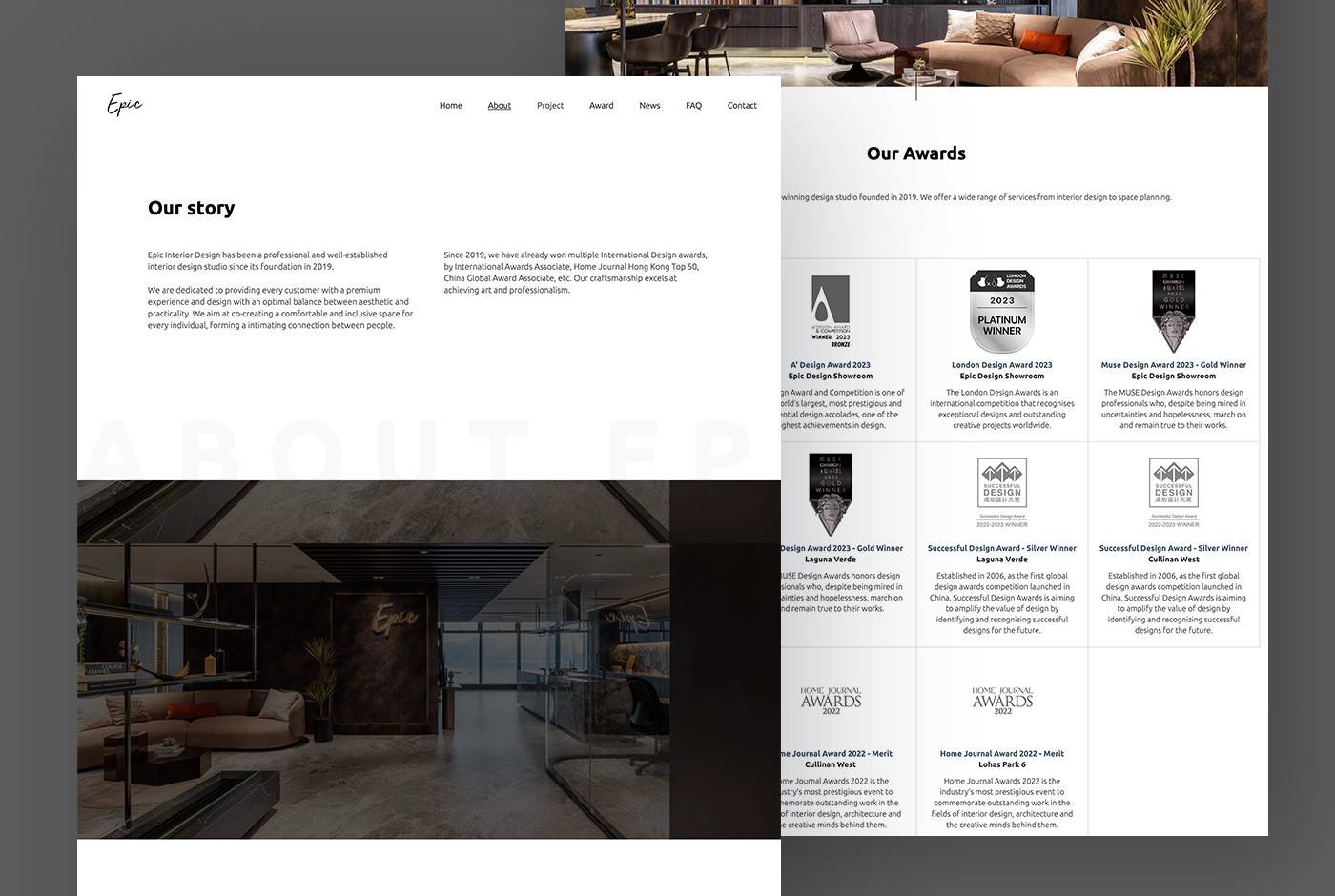 Epic Interior Design Limited - Showcase - Web Design Company Hong Kong ...