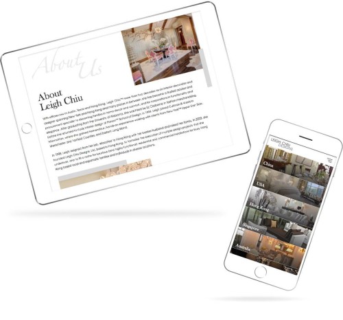 网站设计 - Leigh Chiu Designs - Chung Hom Kok