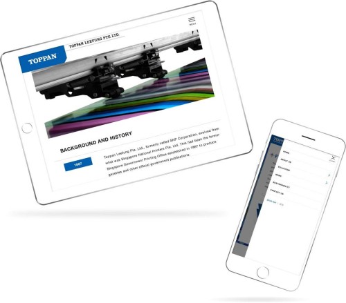 Web Design - Toppan Leefung Pte. Ltd.