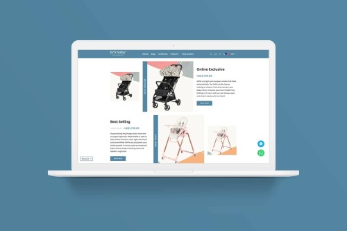 Web Design - 0/3 baby collection