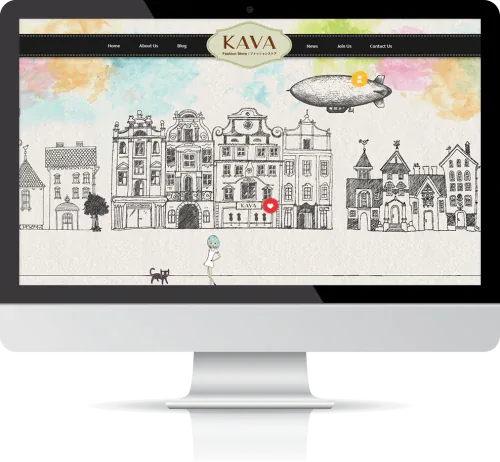 Web Design: KAVA Fashion
