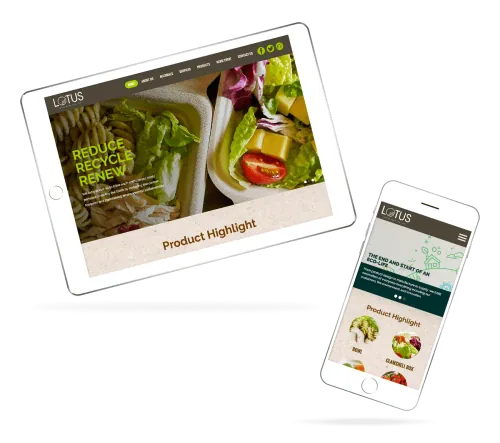 Web Design: Lotus Pack (UK) Ltd.