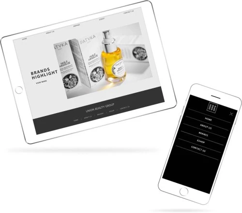 網站設計: 聯合美容集團（UBG）