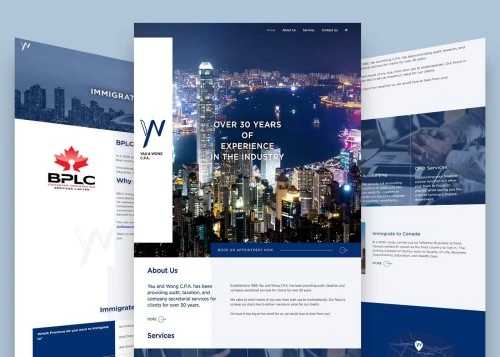 Web Design: Yau And Wong C.P.A.