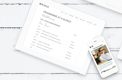 Web Design: CUHK - University of Melbourne Academy for Young Leaders
