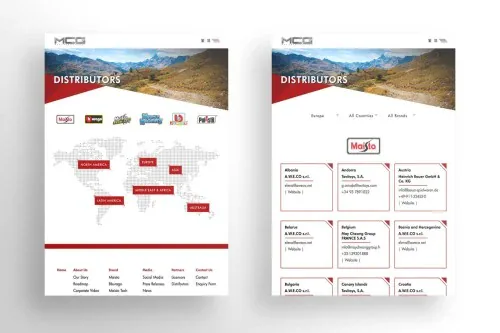 网页设计: 美珍香集团