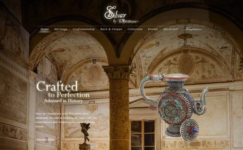 网页设计: Silver by Temptations