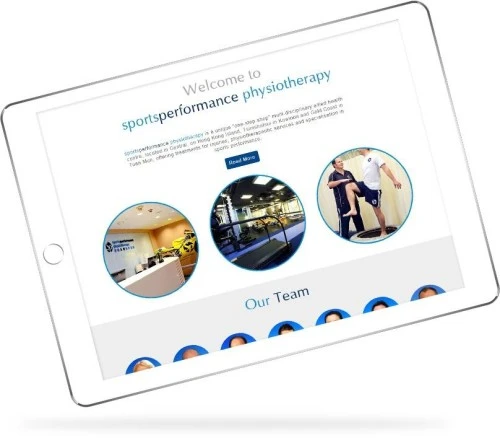Web Design: Sportsperformance physiotherapy