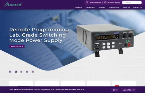 Web Design: Manson Engineering Industrial Ltd.