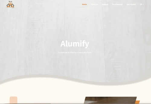 Web Design: Foshan Nanhai Jingzi Metal Co., Ltd. - “Alumify” Business Unit