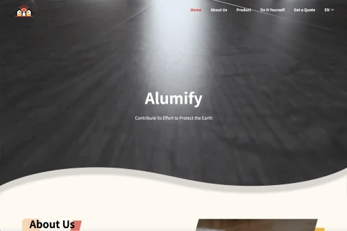 網頁設計: 佛山市南海晶姿金屬有限公司 - 「Alumify」事業部