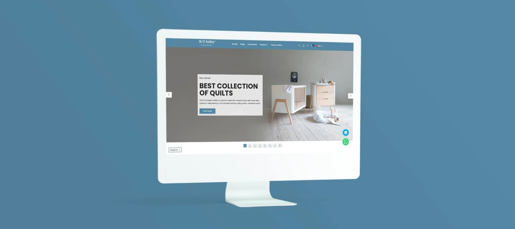 o3baby shopify detailpage banner